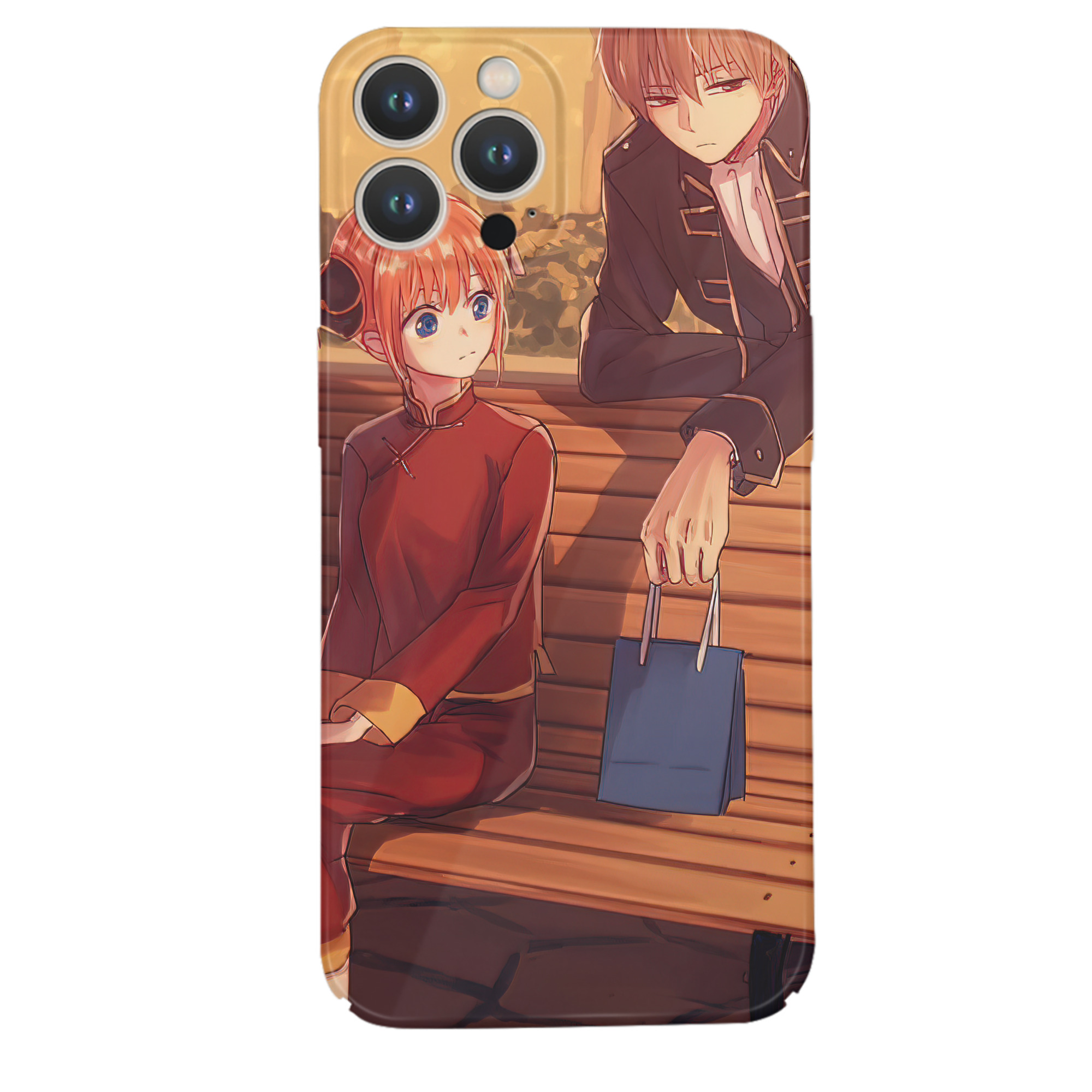 （画像用） ぎんたま 坂田銀時（さかたぎんとき） 神楽 志村新八（しむら しんぱち） GINTAMA Sakata Gintoki Kagura Shimura Shinpachi 【iPhone 14シリーズ対応】ハードケース